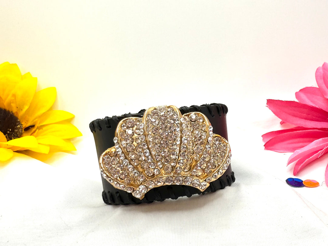 Black Leather Cuff